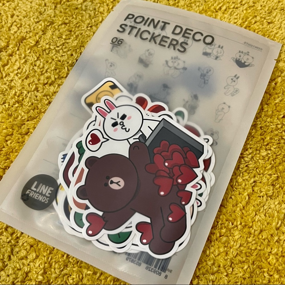 Line friends deco sticker 6